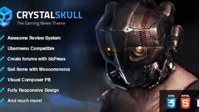 Photo of [Download-S2] CrystalSkull v1.8 - Gaming Magazine WordPress Theme