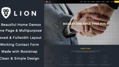 Photo of [Download-S2] Lion - One Page & Multipurpose HTML Theme