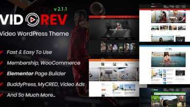 Photo of [Download-S2] VidoRev v2.1.1 - Video WordPress Theme