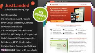 Photo of [Download-S2] JustLanded v1.6.5 - WordPress Landing Page