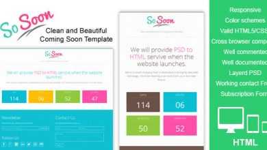 Photo of [Download-S2] SoSoon - Themeforest Clean and Beautiful Coming Soon Template