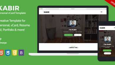 Photo of [Download-S2] Kabir - Personal vCard Template
