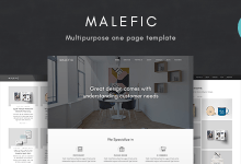 Photo of [Download-S2] Malefic - Multipurpose One Page HTML5 Template