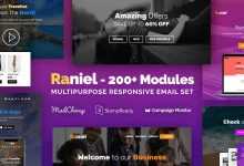 Photo of [Download-S2] Raniel - Responsive Email with 200+ Modules + MailChimp Editor + StampReady + Online Builder