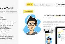 Photo of [Download-S2] impressivCard - Themeforest Responsive HTML5 vCard