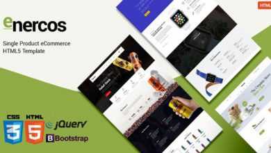 Photo of [Download-S2] Enercos - Single Product eCommerce HTML5 Template