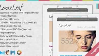Photo of [Download-S2] Loose Leaf - Responsive Newsletter with Template Builder