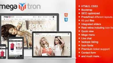 Photo of [Download-S2] Megatron - Responsive HTML Shopping Theme