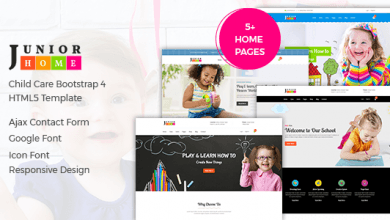 Photo of [Download-S2] JuniorHome - Education HTML Template