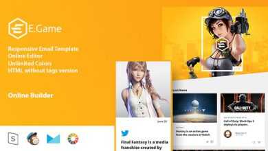 Photo of [Download-S2] E.Game - Responsive Email Template + Online Editor