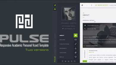 Photo of [Download-S2] PULSE - Personal / Academic Vcard Template