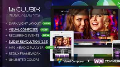 Photo of [Download-S2] Clubix v2.2.1 - Nightlife, Music & Events WordPress Theme