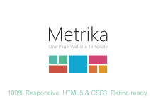 Photo of [Download-S2] Metrika — Responsive OnePage Template