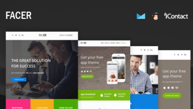 Photo of [Download-S2] FACER - Responsive E-mail Templates set + Online Access