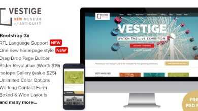 Photo of [Download-S2] Vestige Museum v1.8.8 - Responsive WordPress Theme