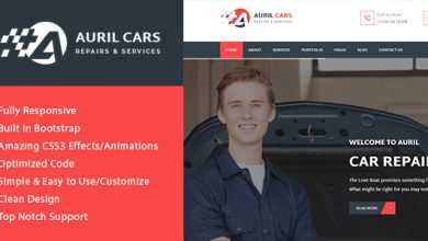 Photo of [Download-S2] Auril - Car Mechanic Workshop HTML Template