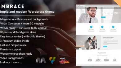 Photo of [Download-S2] Embrace v1.5.6 - Creative Corporate Wordpress Theme