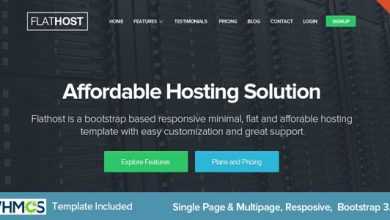 Photo of [Download-S2] FlatHost v3.0 - Responsive Hosting Template with WHMCS
