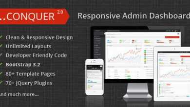 Photo of [Download-S2] Conquer v2.0 - Responsive Admin Dashboard Template