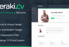 Photo of [Download-S2] Meraki v1.3 - One Page Resume WordPress Theme