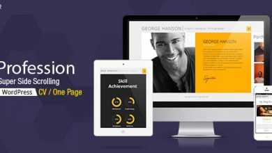 Photo of [Download-S2] Profession - Themeforest One Page CV Responsive WP Theme