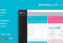 Photo of [Download-S2] Material Lite - MDL with AngularJS Admin Dashboard