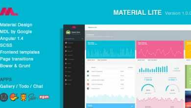 Photo of [Download-S2] Material Lite - MDL with AngularJS Admin Dashboard