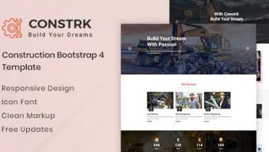 Photo of [Download-S2] Constrk v1.0 - Construction Bootstrap 4 Template