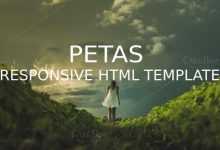 Photo of [Download-S2] Petas - Responsive HTML5 Template