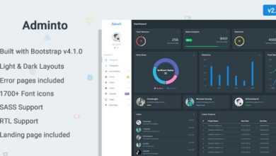 Photo of [Download-S2] Adminto v2.0 - Responsive Bootstrap 4 Admin Dashboard