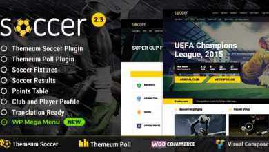 Photo of [Download-S2] Soccer v2.2 - Sport WordPress Theme for Football