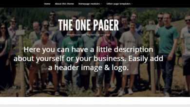 Photo of [Download-S2] The One Pager - Woothemes Wordpress Template