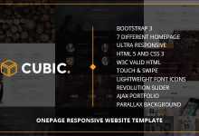 Photo of [Download-S2] Cubic - One Page Responsive HTML Template