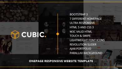 Photo of [Download-S2] Cubic - One Page Responsive HTML Template