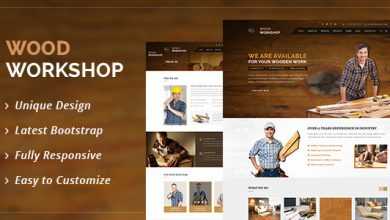 Photo of [Download-S2] Wood Workshop - Carpenter and Craftman HTML Template