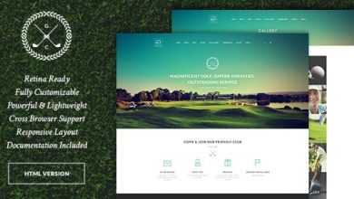 Photo of [Download-S2] N7 v1.0.3 - Golf Club, Sports & Events Site Template