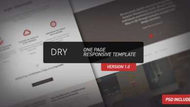 Photo of [Download-S2] Dry - One Page Responsive Themeforest Template