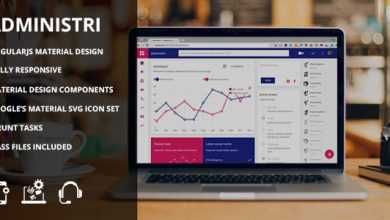 Photo of [Download-S2] Administri - Material Design & Node Based Admin Dashboard