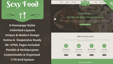 Photo of [Download-S2] Sexy Food - Food & Restaurant HTML Template