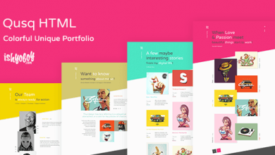 Photo of [Download-S2] Qusq HTML - Colorful Unique Portfolio