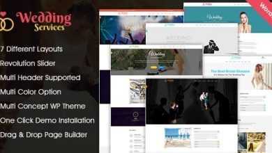 Photo of [Download-S2] Wedding Services WordPress Theme v1.0.1