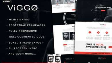 Photo of [Download-S2] VIGGO - Creativemarket One Page HTML5 Template