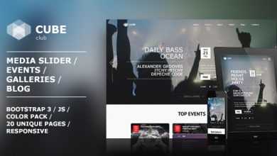 Photo of [Download-S2] Club Cube - responsive HTML5 theme for night club