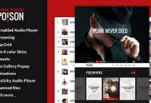 Photo of [Download-S2] Poison v1.2.1 - Music HTML One Page Template