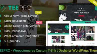 Photo of [Download-S2] TEEPRO v2.1.1 - Woocommerce Custom T-Shirt Designer