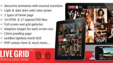 Photo of [Download-S2] LIVE GRID - Themeforest Responsive Interactive HTML Portfolio