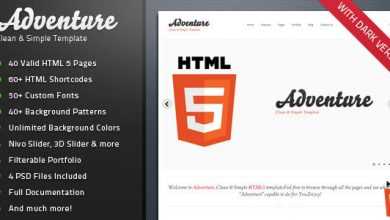 Photo of [Download-S2] Adventure - Clean & Simple HTML 5 Themeforest Template