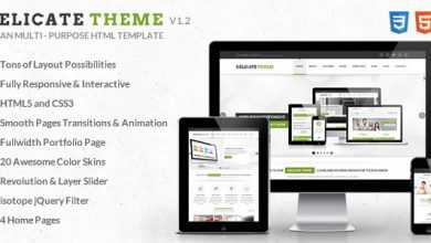 Photo of [Download-S2] Delicate - Responsive Multipurpose HTML5 Template