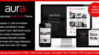 Photo of [Download-S2] Themeforest Aura - HTML5 Responsive Split-Scroll on Bootstrap