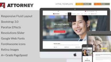 Photo of [Download-S2] Attorney - Lawyer & Attorney HTML5 Template